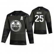 Camiseta Hockey Edmonton Oilers Darnell Nurse 2019 Veterans Day Camuflaje