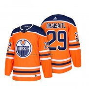 Camiseta Hockey Edmonton Oilers Leon Draisaitl 2018 Naranja