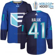 Camiseta Hockey Europa Jaroslav Halak Premier 2016 World Cup Azul