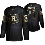 Camiseta Hockey Golden Edition Montreal Canadiens Phillip Danault Autentico Negro