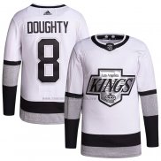 Camiseta Hockey Los Angeles Kings Drew Doughty Alterno Autentico 2021-22 Blanco