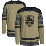 Camiseta Hockey Los Angeles Kings Military Appreciation Team Autentico Practice Camuflaje