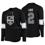 Camiseta Hockey Los Angeles Kings Paul Ladue Platinum Negro