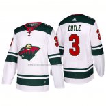 Camiseta Hockey Minnesota Wild Charlie Coyle Segunda 2017-2018 Blanco