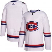 Camiseta Hockey Montreal Canadiens Blank Autentico 2017 100 Classic Blanco