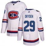 Camiseta Hockey Montreal Canadiens Ken Dryden Autentico 2017 100 Classic Blanco