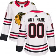 Camiseta Hockey Mujer Chicago Blackhawks Personalizada Segunda Blanco