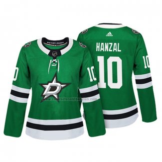 Camiseta Hockey Mujer Dallas Stars Martin Hanzal Autentico Jugador Verde