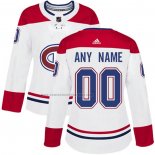 Camiseta Hockey Mujer Montreal Canadiens Personalizada Segunda Blanco