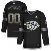 Camiseta Hockey Nashville Predators Personalizada Black Shadow Negro