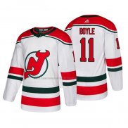 Camiseta Hockey New Jersey Devils Brian Boyle Alterno Autentico Blanco