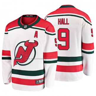 Camiseta Hockey New Jersey Devils Taylor Hall Alterno Breakaway Blanco