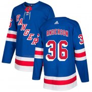 Camiseta Hockey New York Rangers Glenn Anderson Primera Autentico Azul