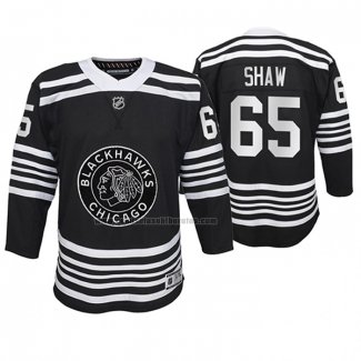 Camiseta Hockey Nino Chicago Blackhawks Andrew Shaw Premier Alterno Negro