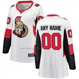 Camiseta Hockey Ottawa Senators Personalizada Segunda Blanco