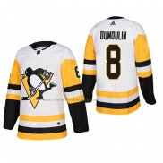 Camiseta Hockey Pittsburgh Penguins Brian Dumoulin Segunda Autentico Jugador Blanco