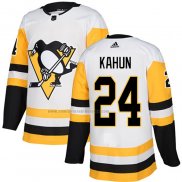 Camiseta Hockey Pittsburgh Penguins Dominik Kahun Road Autentico Blanco