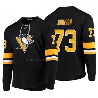 Camiseta Hockey Pittsburgh Penguins Jack Johnson Platinum Negro