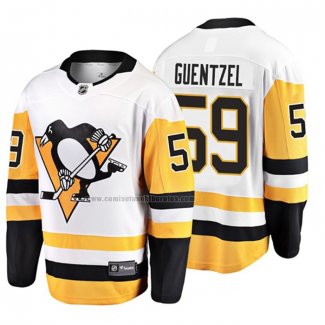 Camiseta Hockey Pittsburgh Penguins Jake Guentzel 2019 Segunda Breakaway Blanco