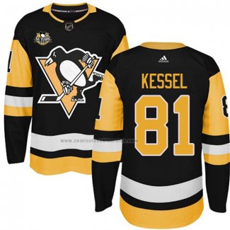 Camiseta Hockey Pittsburgh Penguins Phil Kessel 50 Anniversary Primera Premier Negro