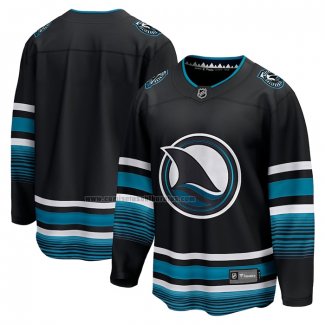 Camiseta Hockey San Jose Sharks Alterno Premier Breakaway Negro