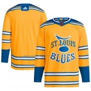 Camiseta Hockey St. Louis Blues Bob Gassoff Retro Autentico Azul