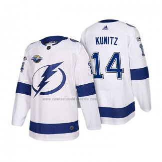 Camiseta Hockey Tampa Bay Lightning Chris Kunitz 2018 Blanco