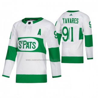 Camiseta Hockey Toronto Maple Leafs John Tavares Road Blanco