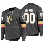 Camiseta Hockey Vegas Golden Knights Personalizada Platinum Gris