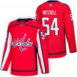 Camiseta Hockey Washington Capitals Mason Mitchell Autentico Primera 2018 Rojo