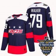 Camiseta Hockey Washington Capitals Nathan Walker 2018 Stadium Series Autentico Azul