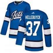 Camiseta Hockey Winnipeg Jets Connor Hellebuyck Alterno Autentico Azul