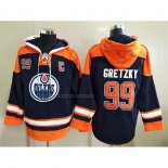 Sudaderas con Capucha Edmonton Oilers Wayne Gretzky Azul