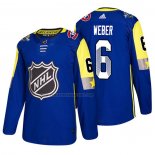 Camiseta Hockey 2018 All Star Montreal Canadiens Shea Weber Azul