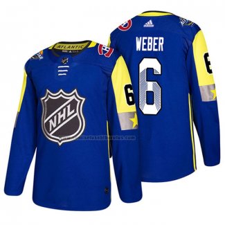 Camiseta Hockey 2018 All Star Montreal Canadiens Shea Weber Azul