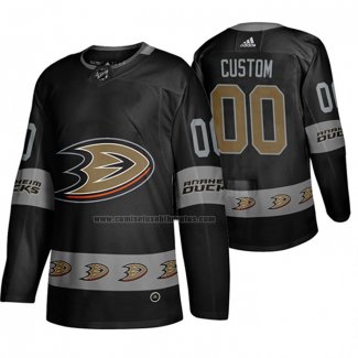 Camiseta Hockey Anaheim Ducks Personalizada Breakaway Negro