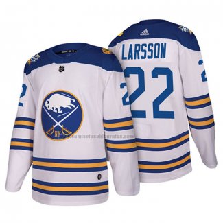 Camiseta Hockey Buffalo Sabres Johan Larsson Autentico 2018 Winter Classic Blanco