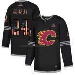 Camiseta Hockey Calgary Flames Conroy 2020 USA Flag Negro