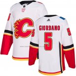 Camiseta Hockey Calgary Flames Mark Giordano Road Autentico Blanco