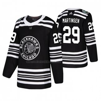 Camiseta Hockey Chicago Blackhawks Andreas Martinsen 2019 Winter Classic Negro