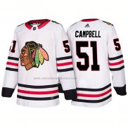 Camiseta Hockey Chicago Blackhawks Brian Campbell Segunda 2018 Blanco