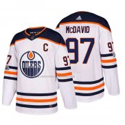 Camiseta Hockey Edmonton Oilers Connor Mcdavid 2018 Blanco