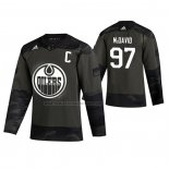 Camiseta Hockey Edmonton Oilers Connor Mcdavid 2019 Veterans Day Camuflaje