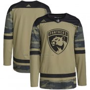 Camiseta Hockey Florida Panthers Military Appreciation Team Autentico Practice Camuflaje