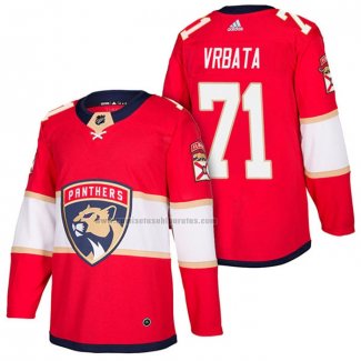 Camiseta Hockey Florida Panthers Radim Vrbata Autentico Primera 2018 Rojo