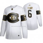 Camiseta Hockey Golden Edition Montreal Canadiens Shea Weber Autentico Blanco