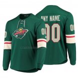 Camiseta Hockey Minnesota Wild Personalizada Platinum Verde