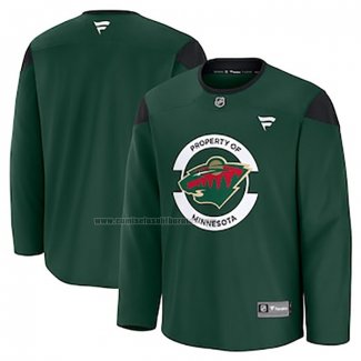 Camiseta Hockey Minnesota Wild Practice Verde