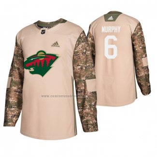 Camiseta Hockey Minnesota Wild Ryan Murphy Veterans Day Camuflaje