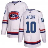 Camiseta Hockey Montreal Canadiens Guy Lafleur Autentico 2017 100 Classic Blanco